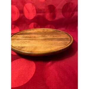 Vintage Lazy Susan Vermont Wood Specialties 11 in diam EUC
